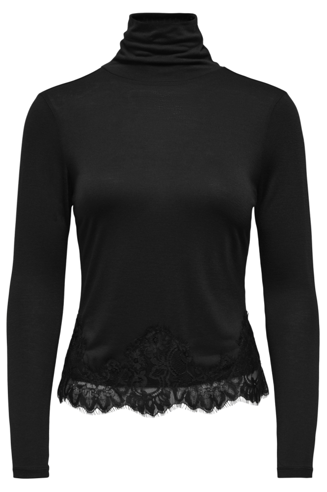 Jacqueline de Yong zwarte dames top | Vooraanzicht