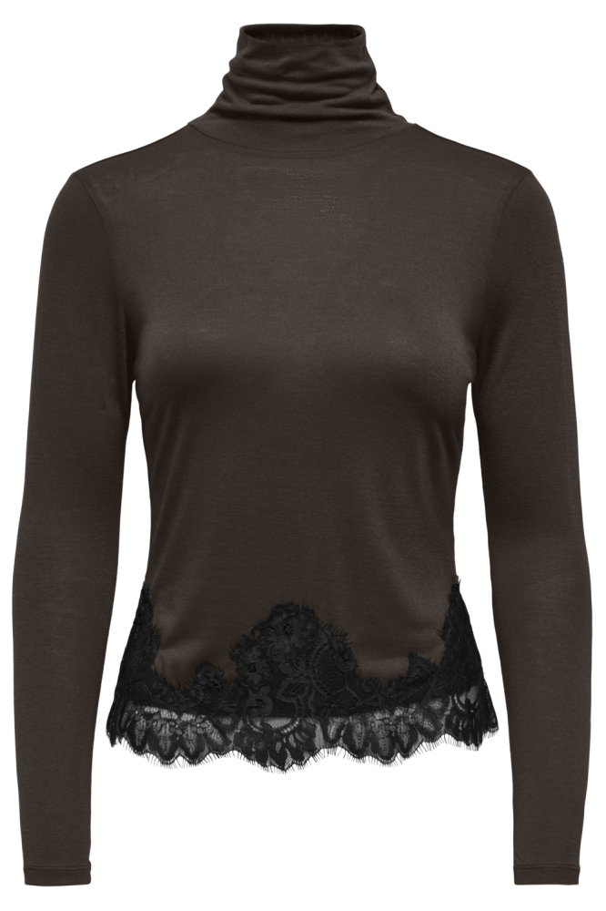 Jacqueline de Yong groene dames t-shirt | Vooraanzicht
