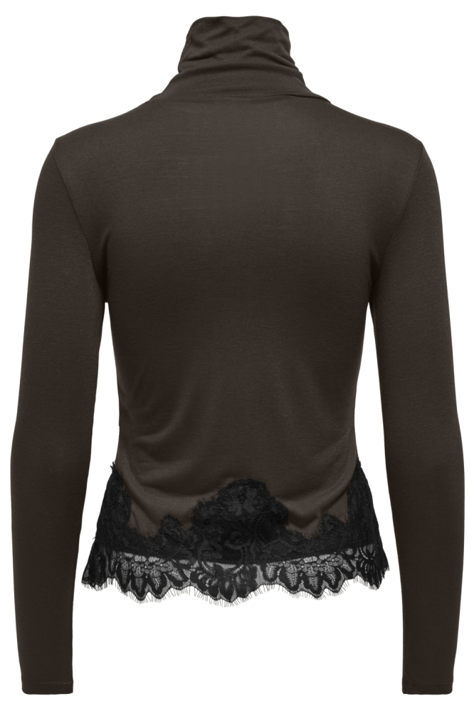 Jacqueline de Yong groene dames t-shirt | Achteraanzicht