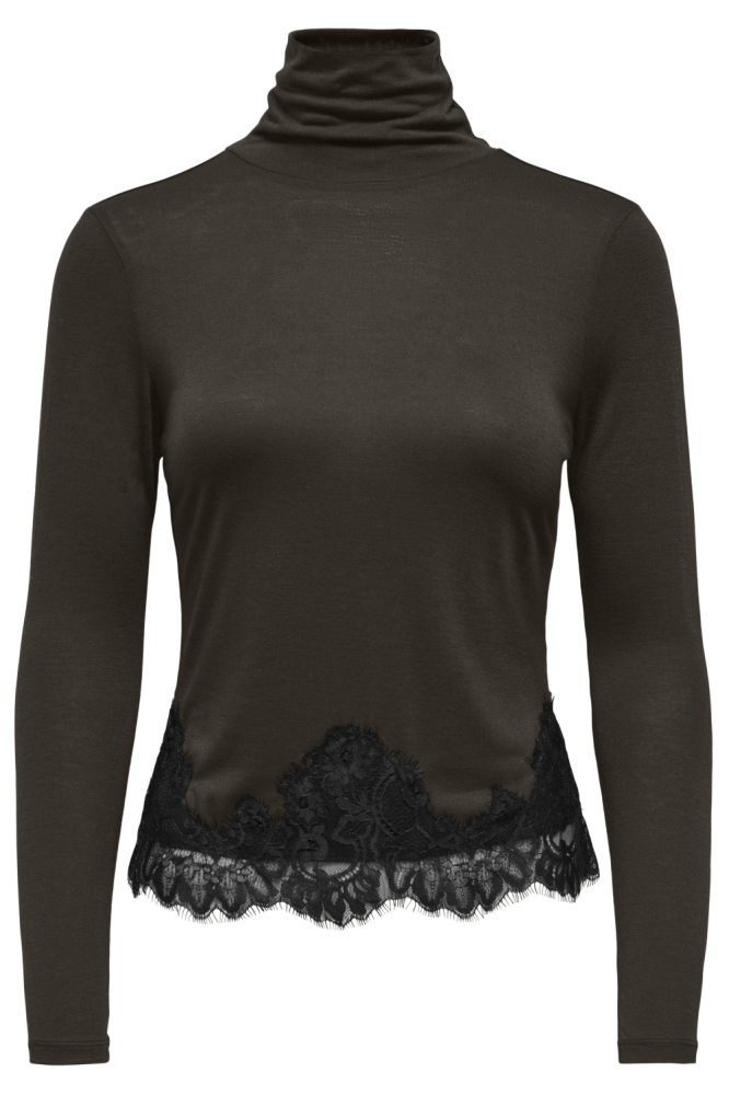 Jacqueline de Yong bruine dames top | Vooraanzicht
