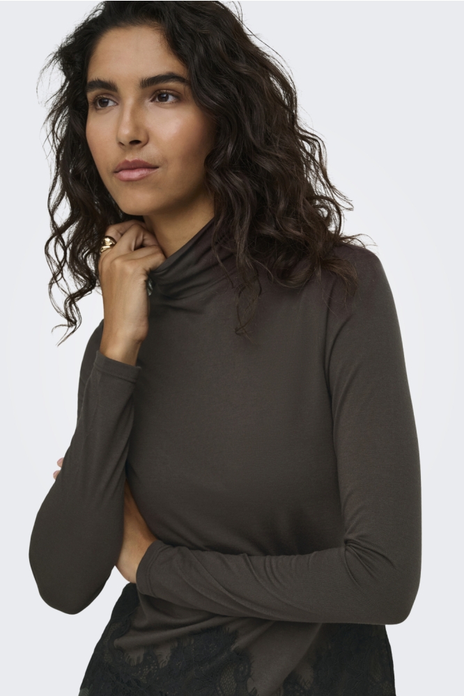 Jacqueline de Yong bruine dames top | Close up
