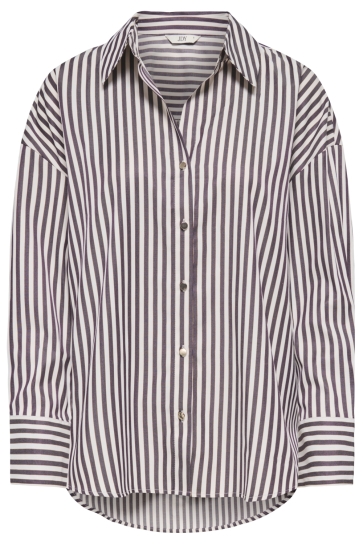 Jacqueline de Yong Blouse JDYVESPER L/S LUREX SHIRT WVN 15370877 Cloud Dancer/PLUM PERFE