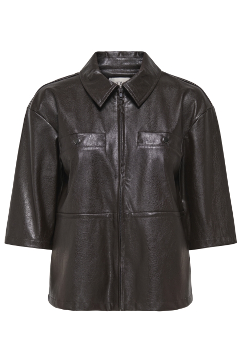 Jacqueline de Yong bruine dames blouse | Vooraanzicht