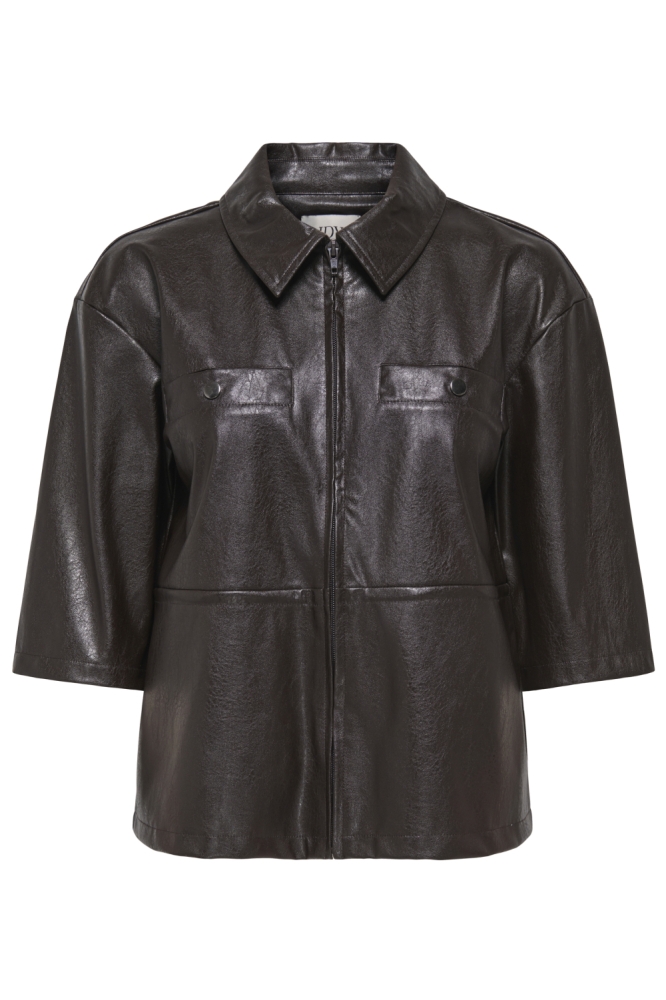 Jacqueline de Yong bruine dames blouse | Vooraanzicht