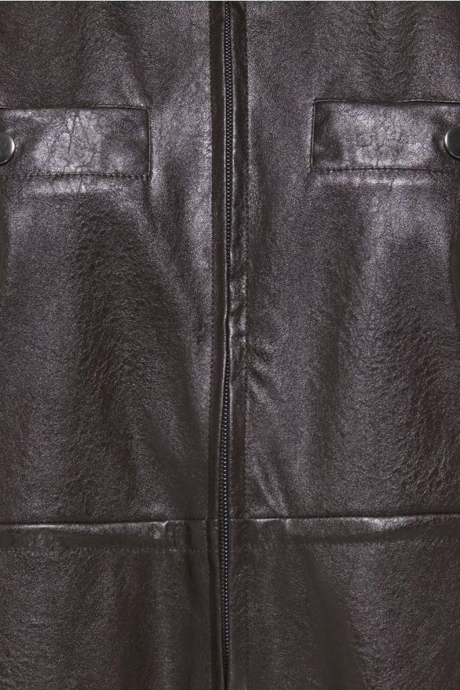 Jacqueline de Yong bruine dames blouse | Close up