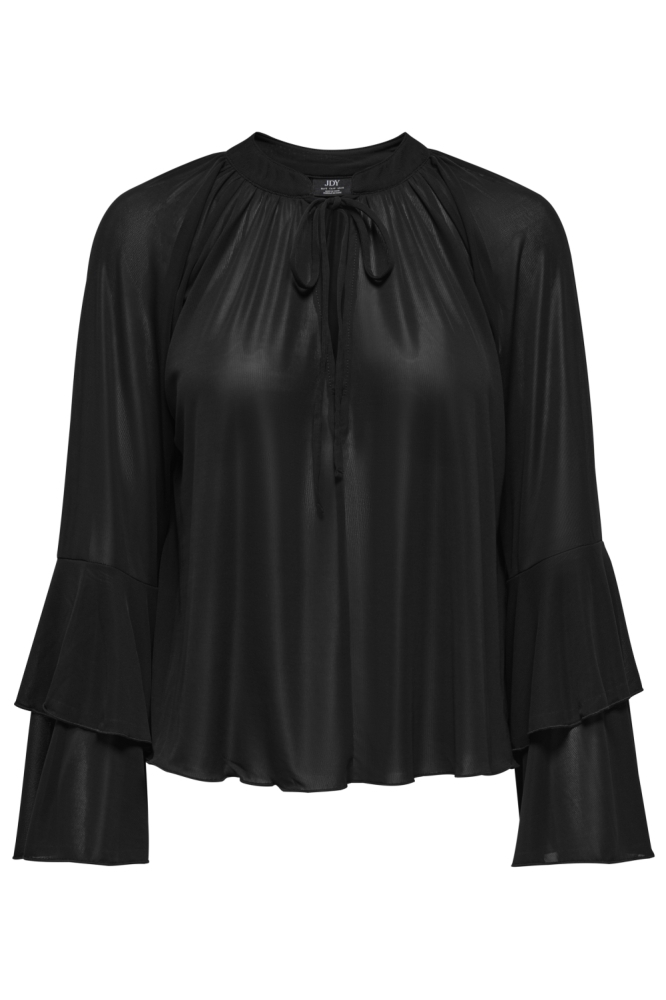 Jacqueline de Yong zwarte dames blouse | Vooraanzicht