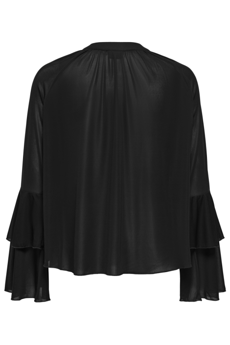 Jacqueline de Yong zwarte dames blouse | Achteraanzicht
