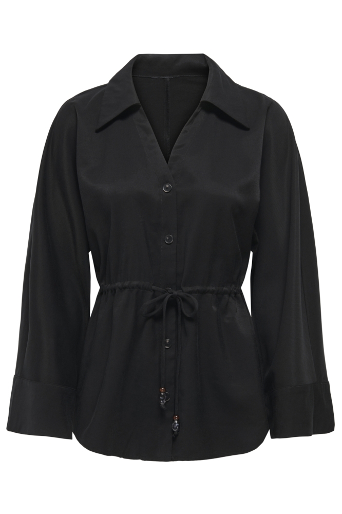 Jacqueline de Yong zwarte dames blouse | Vooraanzicht