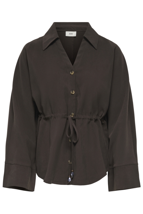 Jacqueline de Yong bruine dames blouse | Vooraanzicht