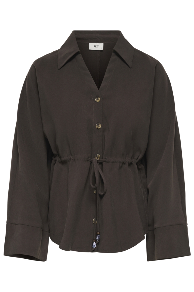 Jacqueline de Yong bruine dames blouse | Vooraanzicht