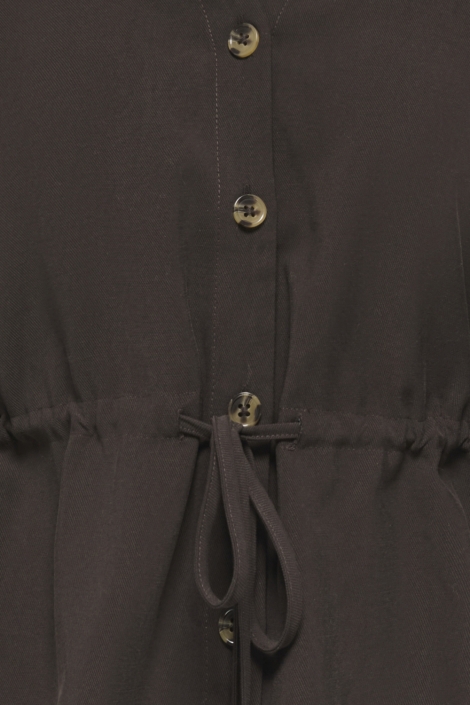 Jacqueline de Yong bruine dames blouse | Close up