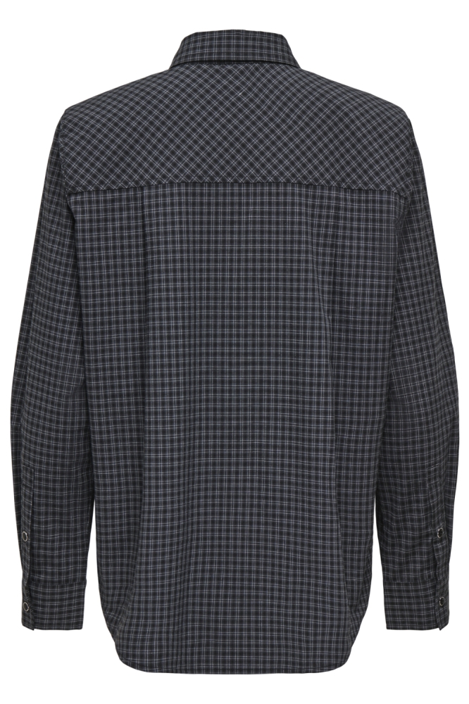 Jacqueline de Yong grijze dames blouse | Achteraanzicht
