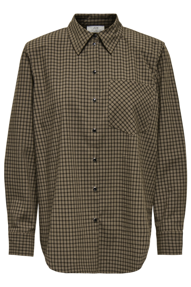 Jacqueline de Yong bruine dames blouse | Vooraanzicht