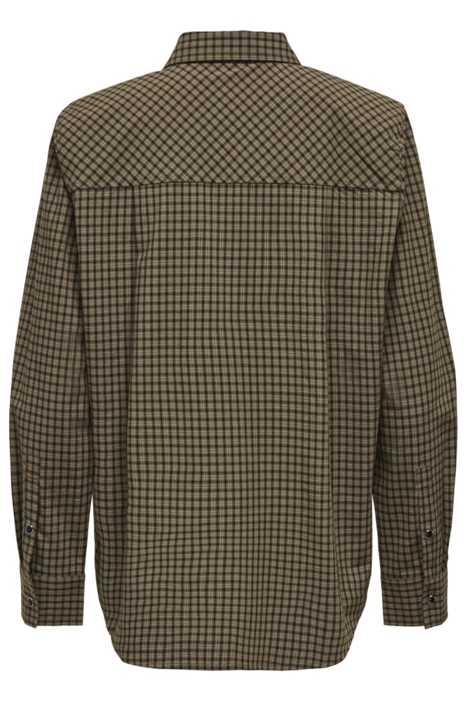Jacqueline de Yong bruine dames blouse | Achteraanzicht