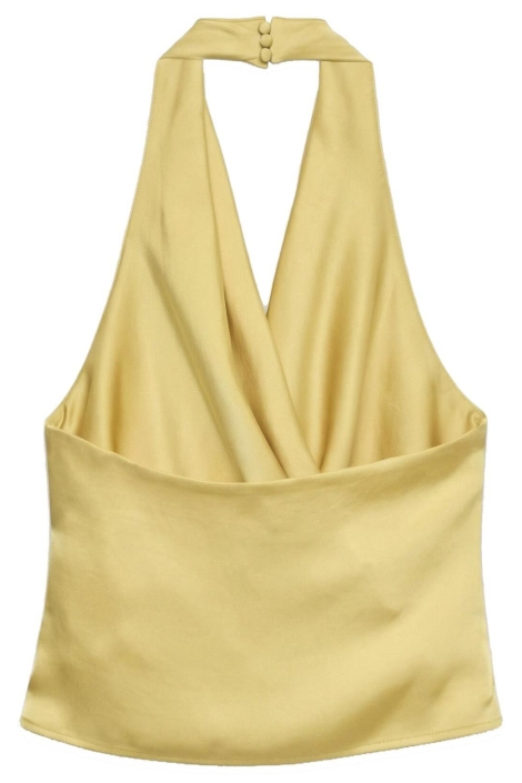 Vero Moda gele dames top | Achteraanzicht