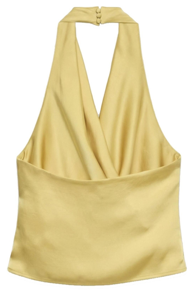 Vero Moda gele dames top | Achteraanzicht