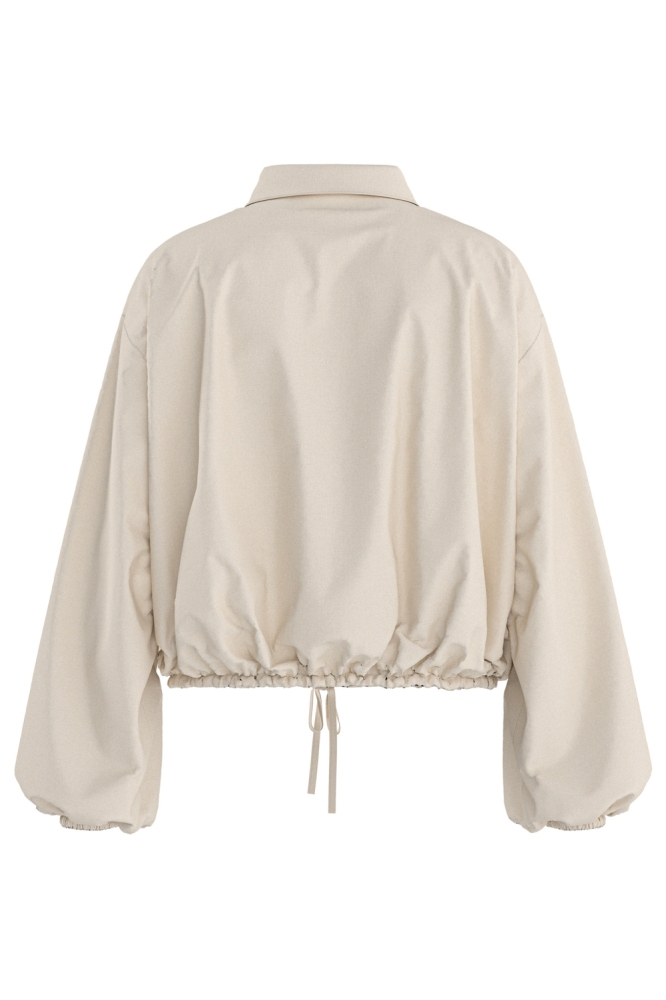 Hypedrop beige dames blouse | Achteraanzicht