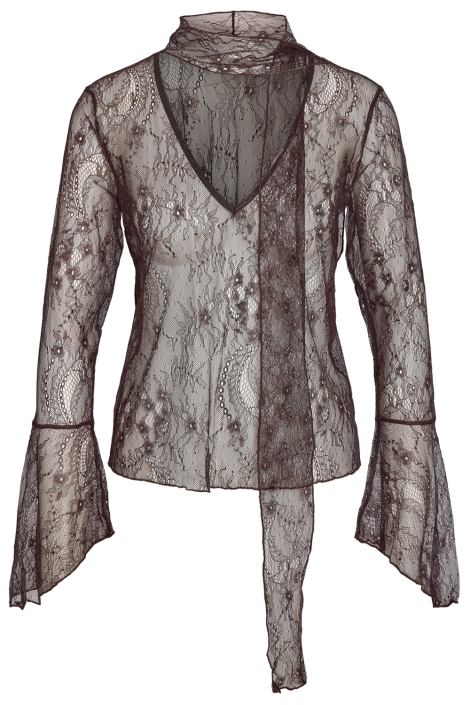 Noisy may bruine dames blouse | Vooraanzicht