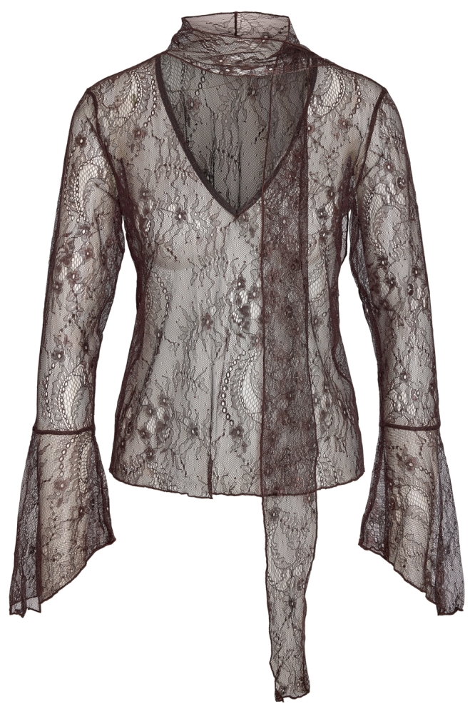 Noisy may bruine dames blouse | Vooraanzicht
