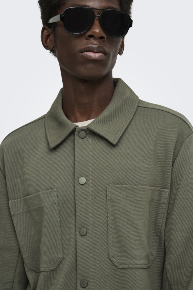 Only & Sons groene heren overhemd | 
