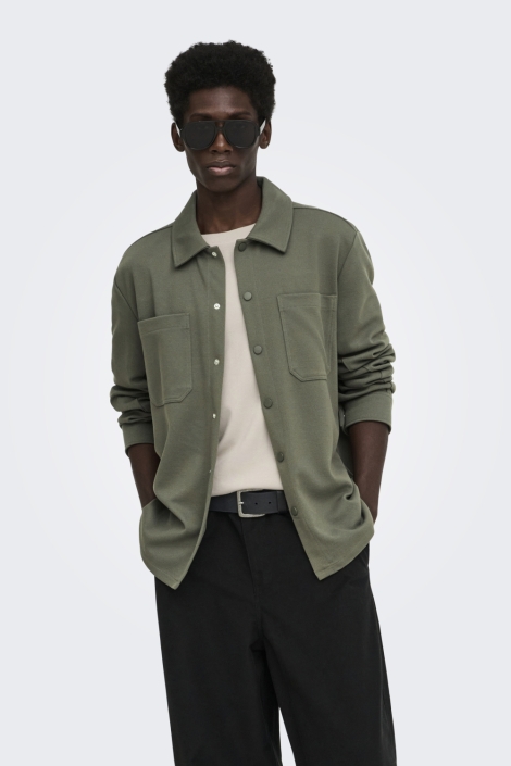 Only & Sons groene heren overhemd | 