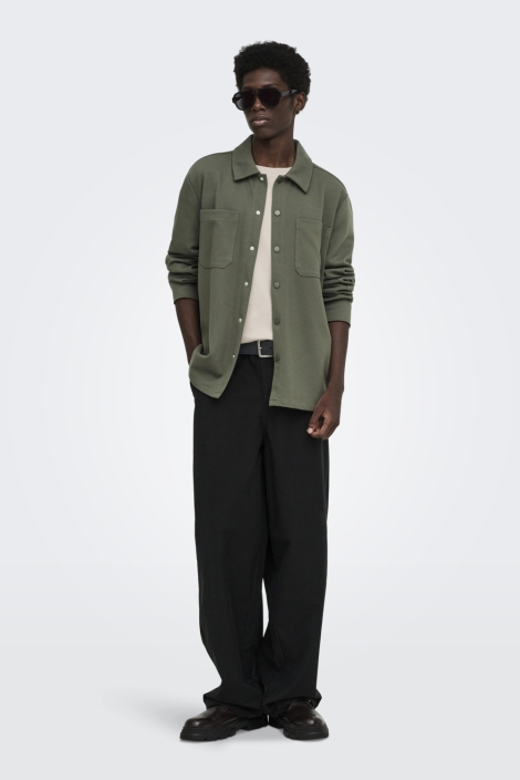Only & Sons groene heren overhemd | 