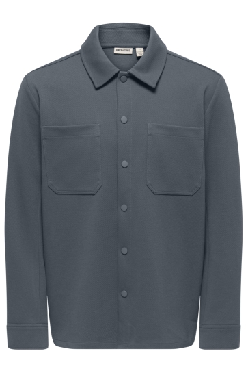 Only & Sons Overhemd ONSNEWKODYL LS PATCH PKT OVERSHIRT 22038909 Turbulence