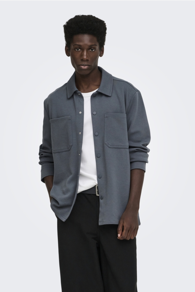 Only & Sons blauwe heren overhemd |