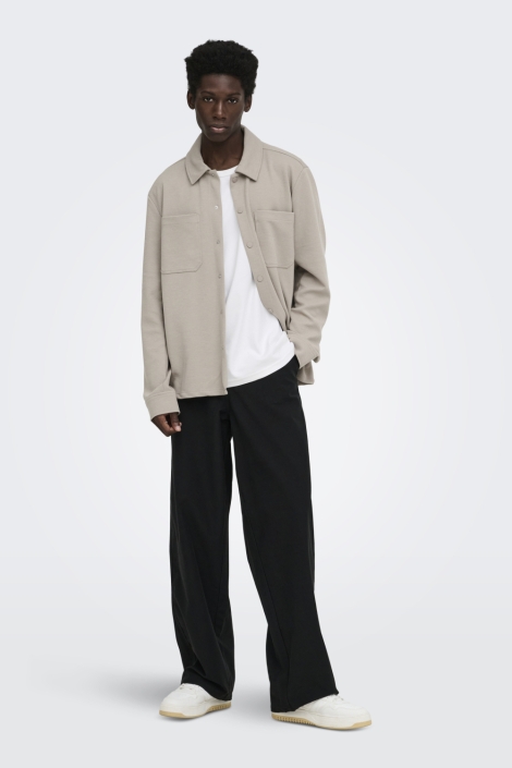 Only & Sons beige heren overhemd | Model