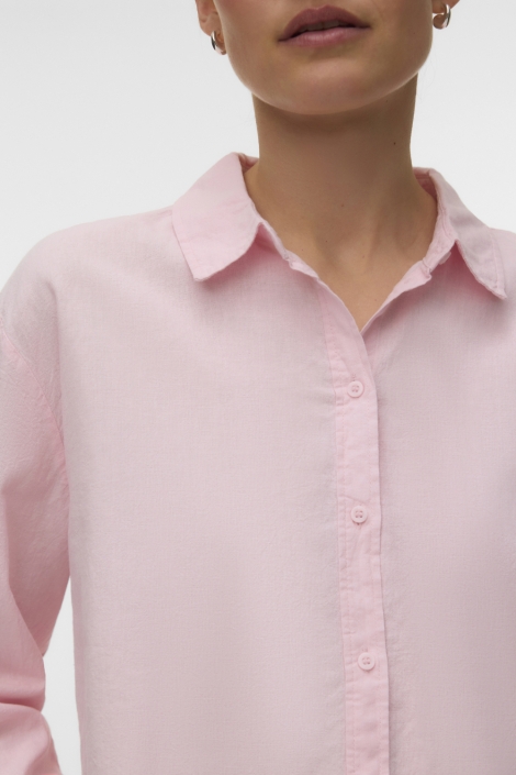 Vero Moda roze dames blouse | Close up