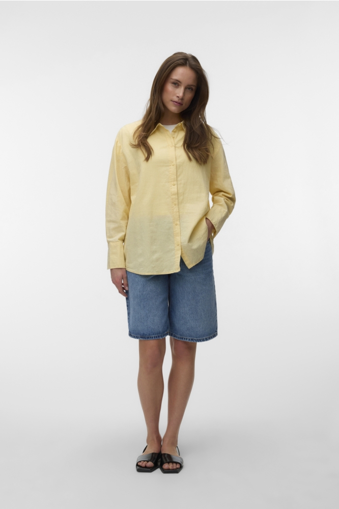 Vero Moda gele dames blouse | Model
