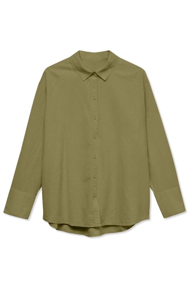 Vero Moda groene dames blouse | Vooraanzicht