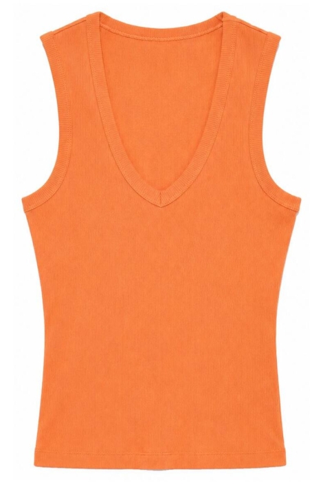 Vero Moda oranje dames top | Vooraanzicht