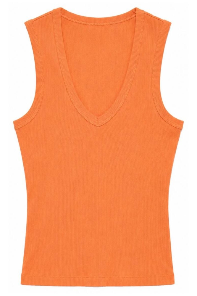 Vero Moda oranje dames top | Vooraanzicht