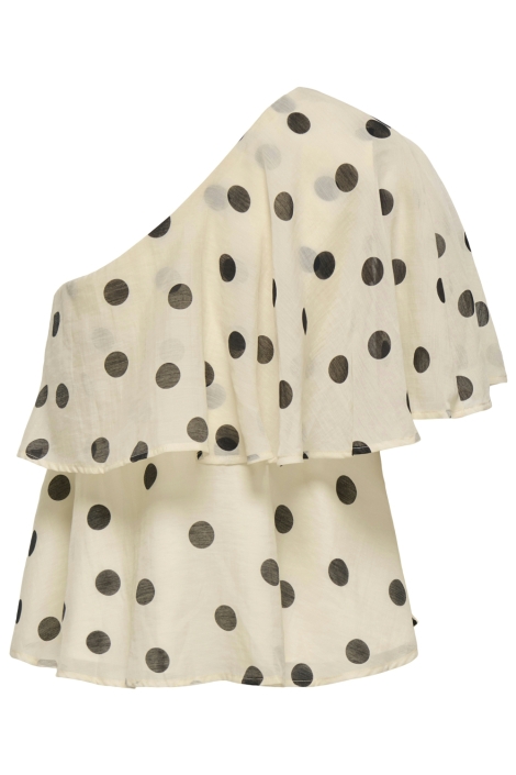 Jacqueline de Yong beige dames top | Achteraanzicht
