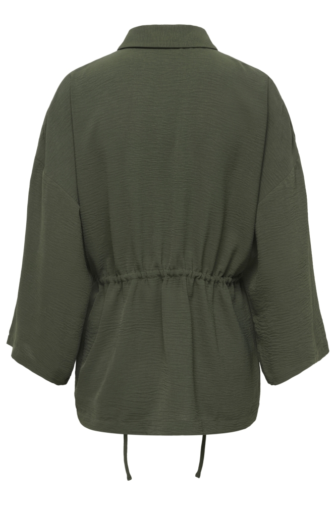 Jacqueline de Yong groene dames blouse | Achteraanzicht