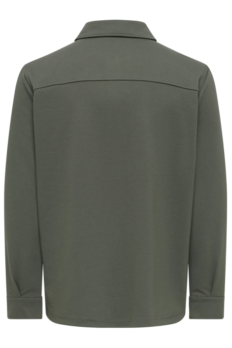 Only & Sons groene heren overhemd | Achteraanzicht