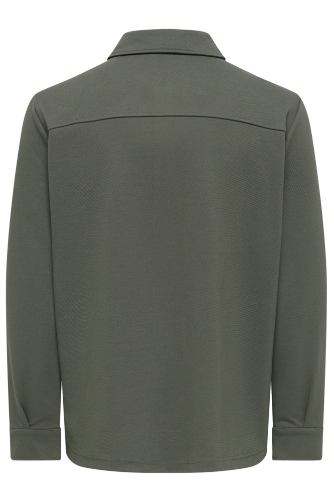 Only & Sons groene heren overhemd | Achteraanzicht