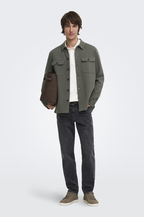 Only & Sons groene heren overhemd | Model