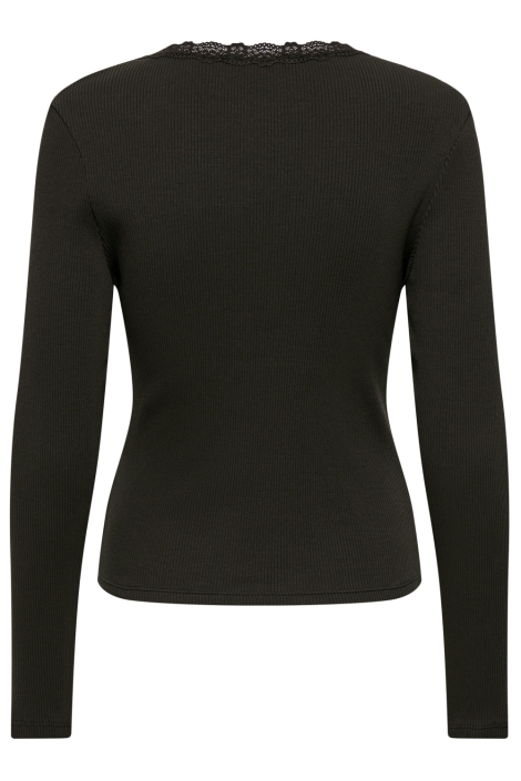 Only bruine dames t-shirt | Achteraanzicht