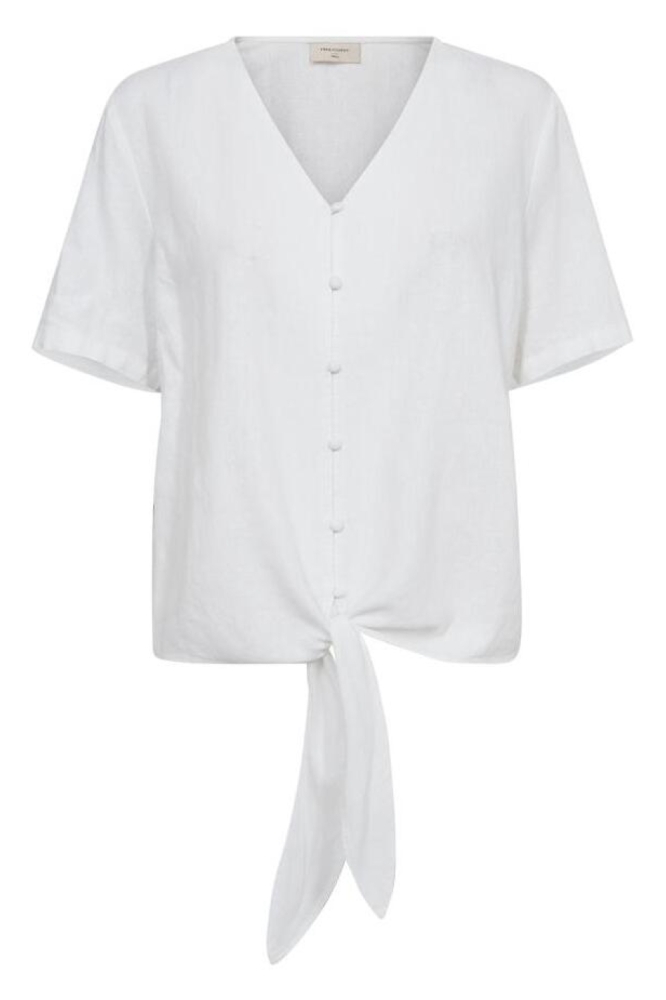 Freequent witte dames blouse | Vooraanzicht