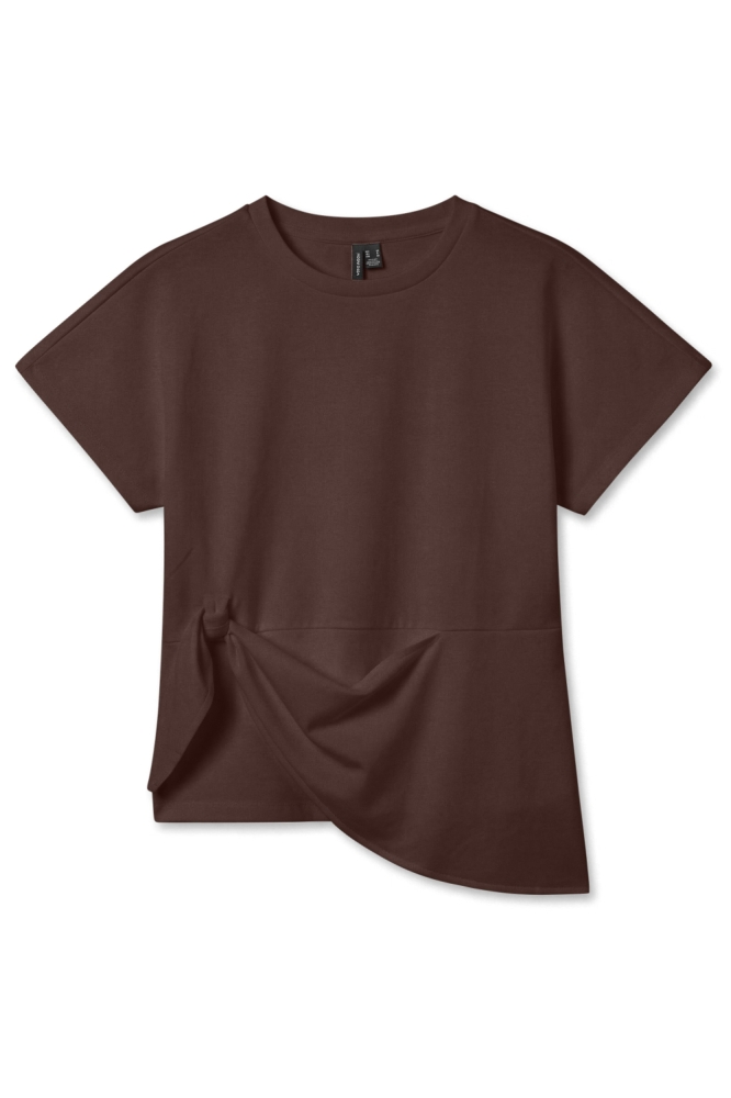 Vero Moda bruine dames t-shirt | Vooraanzicht