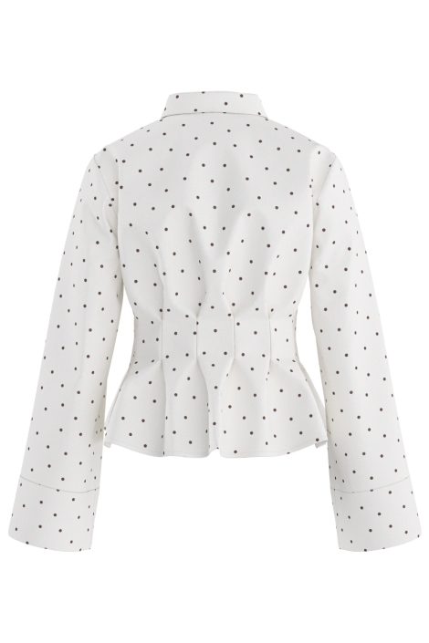 Hypedrop witte dames blouse | Achteraanzicht