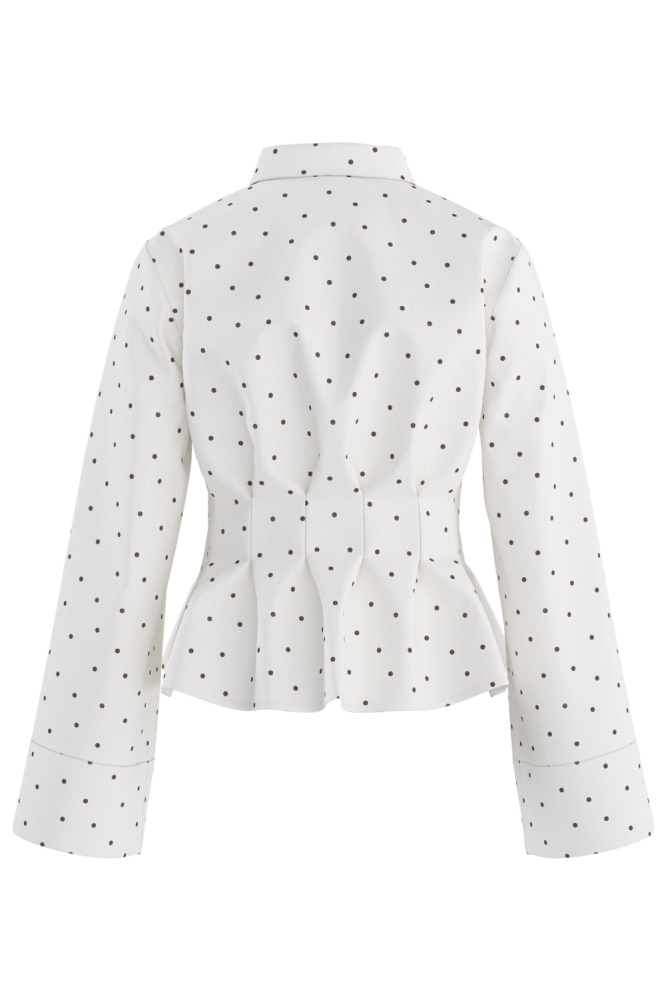 Hypedrop witte dames blouse | Achteraanzicht