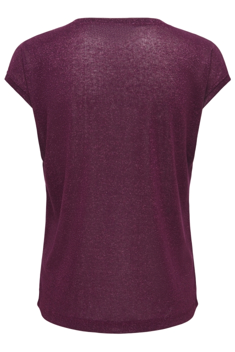 Only bordeaux dames t-shirt | Achteraanzicht