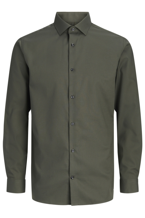 Jack & Jones groene heren overhemd | Vooraanzicht