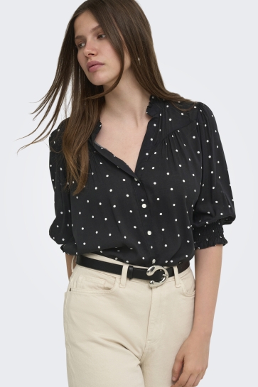 Only onlraya 3/4 shirt wvn noos Zwart