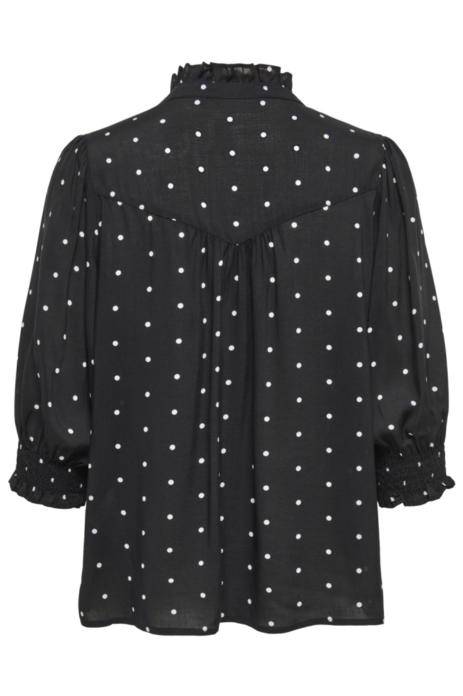 Only zwarte dames blouse | Achteraanzicht