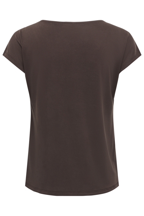 Only bruine dames t-shirt | Achteraanzicht