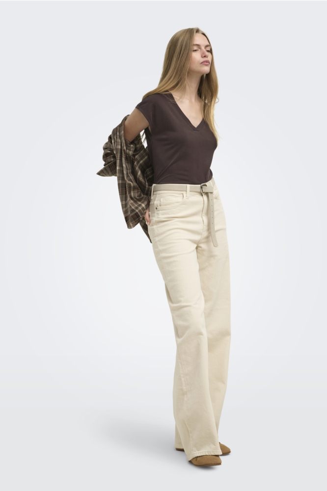 Only bruine dames t-shirt | Model